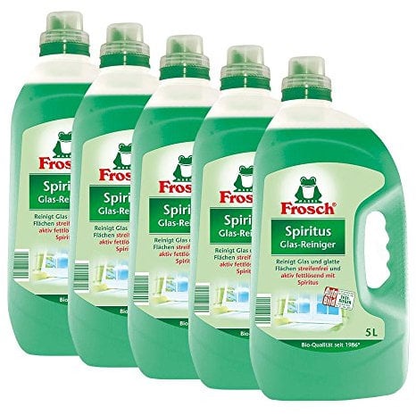 5x Frosch Spiritus Glas-Reiniger 5 Liter