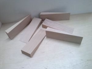 40 Hartholzkeile 120x35x25 mm