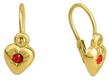 Zeeme for Kids Kinder Ohrringe 333/- Gold 1,2cm Glänzend Zirkonia gelb 371330521