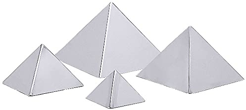 Contacto Edelstahl Pyramide, Fläche 12 x 12 cm, 0,4 Liter