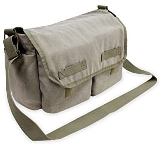 Everest Gepäck Leinwand Zwei Snap Tasche Messenger, olivgrün (grün) - CT073L-OLI
