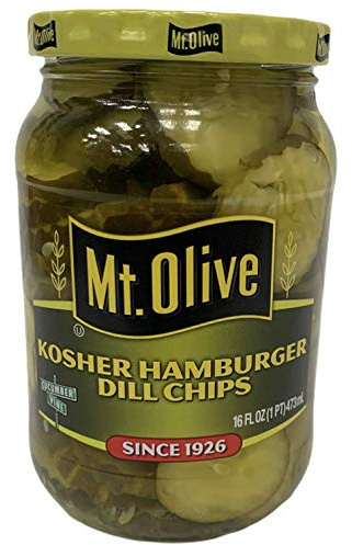 Mt. Olive Kosher Hamburger Dill Chips 473ml (Pack of 3)