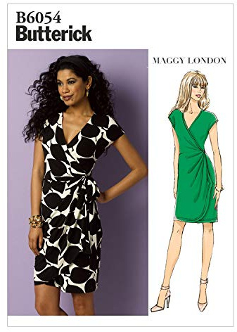 Butterick Patterns 6054A5 Sizes 6 - 8 - 10 - 12 - 14 Misses Dress, White