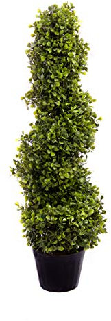 Best Artificial Albero topiario a spirale di bosso da 60 cm di bosso con protezione contro i raggi UV