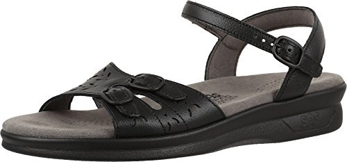 SAS Women's, Duo Low Heel Sandal Black 11 WW