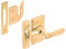 prime-line Produkte 171857 Fensterflügel Fenster Lock, Messing vergoldet