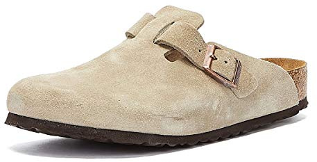 Taupe Suede Boston Clog by Birkenstock