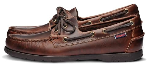 Sebago ENDEAVOR FGL OILED WAXY, Náuticos para Hombre, Marrón (natural), 43.5 EU