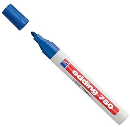 Edding 750–003 marqueur, peinture, Bleu bleu