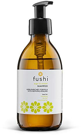 Fushi Argan & Amalaki Shampoo | Refillable Zero Waste Glass Bottle 230ml F0030105B