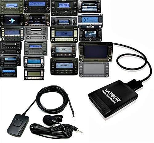 Yatour YT-M06-VW12-BT Digitaler Musikadapter USB SD AUX Adapter Bluetooth Freisprecheinrichtung kompatibel mit VW 12Pin