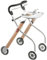 TRUST CARE Indoor-Rollator Let`s Go - Silber - Aluminium - Classic & Elegant - Für Erwachsene - Faltbar - Max. Breite 55 cm