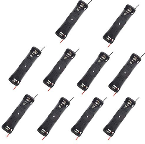 hiletgo 3,7 V Akku Halterung 18650 Akku Aufbewahrung Clip Halter Kunststoff Box Fall führt mit 1 Slot (10 Stück)