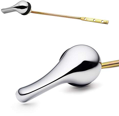 Qualihome Aseo de la manija de la palanca de reemplazo al ras, de montaje frontal, cromo, de montaje universal