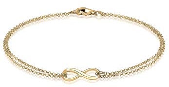 Elli Armband Damen Infinity Trend Symbol in 925 Sterling Silber Vergoldet