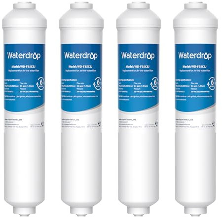 Waterdrop DA29-10105J Filtro Frigorifero, Sostituzione per Samsung® DA29-10105J HAFEX/EXP, DA99-02131B, Samsung® Side by Side, HAIER® LG® Filtro Acqua in Linea (4)