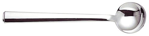Alessi 18/10 Stainless Steel Mirror Polished Rundes Modell Tea Spoons, Set of 6, Silver