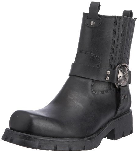 New Rock 7605-S1 - Stivali da Moto da Uomo, Nero, 42 1/3 EU