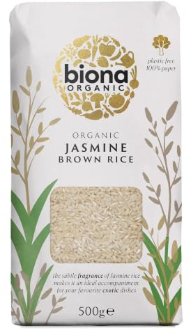 Biona Organic Jasmine Brown Rice, 500g