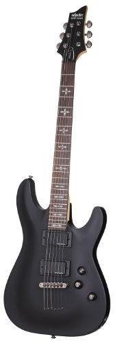 SCHECTER DEMON 6 SATIN BLACK E-Gitarren Metal - Modern