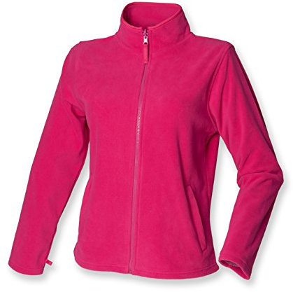 Henbury ladies micro fleece jacket Fuchsia 12
