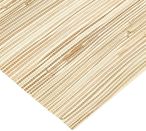 York Wallcoverings NZ0787 Grasscloth by River Grass Wallpaper, Cream, Beige, Tan, Khaki
