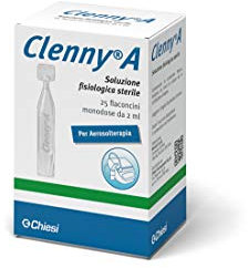 Chiesi Farmaceutici Clenny A 25 Flaconcini Monodose 2 Ml soluzione salina 0.9% cloruro di sodio, monodose, sterile, senza conservanti, pronta all' uso.