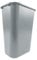 Rubbermaid Commercial Products FG295700GRAY - Papelera rectangular con tapa basculante, capacidad de 39 l, gris