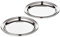EDZARD 2er-Set Gläseruntersetzer Astoria (Ø 11 cm), edel versilbert