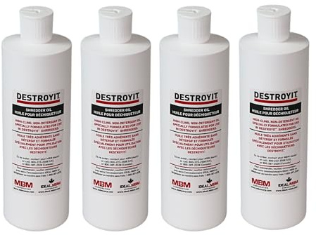 MBM Destroyit Paper Shredder Oil (4 x 1 Pint) - CED214