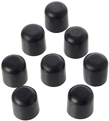 Bulk Hardware BH00400 Paquet de 8 Embouts de protection de chaise 25 mm Noir