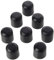 Bulk Hardware BH00400 Paquet de 8 Embouts de protection de chaise 25 mm Noir