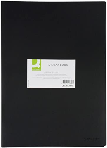 Q-Connect KF15390 Sichtbuch - A3, 20 Hüllen, schwarz