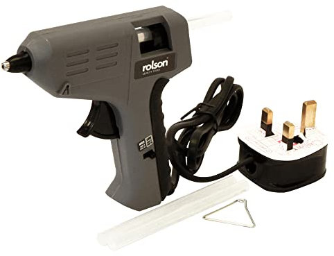 Rolson 70525 240 V Mini Glue Gun - Multi-Colour, Black