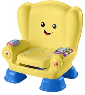 Fisher-Price Laugh & Learn Smart Stages Chair - UK English Edition, interactive musical toddler toy