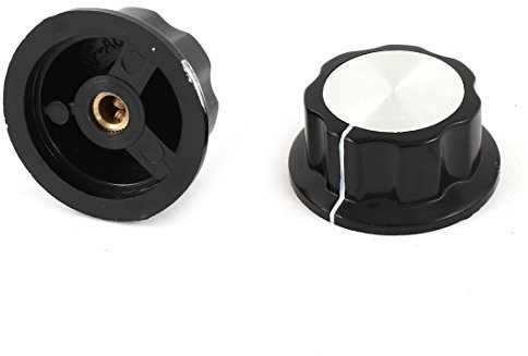 sourcing map 2 Stücke 36mm Top Drehknopf Läutstärkeknopf für 6mm od.Shaft Potentiometer de DE de