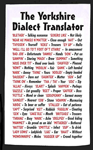personalised4u Yorkshire Dialect Tea Towel