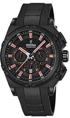 Festina Herren Chronograph Quarz Uhr mit Kautschuk Armband F16971/4