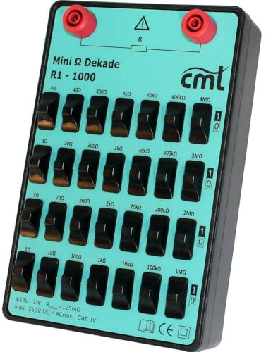 Cosinus R1-1000 Dekad-Kassette, Widerstände bis Dekade, 1 Ω - 11.1111 M Ω 250 V