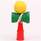 gelb-grün-roter Kendama Kinderspiel Radiergummi von Iwako aus Japan