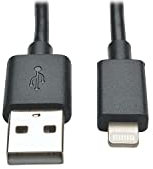Eaton Tripp Lite USB‑A to Lightning Cable Pack M100‑10N‑BK‑10 – MFi‑Certified 10‑Pack for Fast Charging & Sync, Reversible 8‑Pin Connector, Durable Design – Black (B00U7ZTFKO)