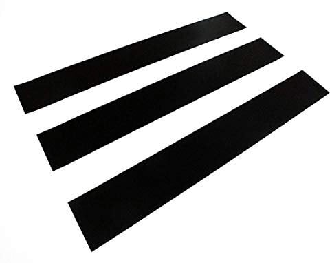 cuadros-lifestyle 3er Set Selbstklebende und magnetische Tafelfolie, Farbe:Schwarz, Größe:ca. 50x7cm, Farbe:schwarz. Black