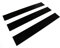 cuadros-lifestyle 3er Set Selbstklebende und magnetische Tafelfolie, Farbe:Schwarz, Größe:ca. 50x7cm, Farbe:schwarz. Black