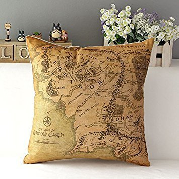 Kenneth case/Kissenbezüge Lord of the Ring Cotton Cushion Cover Sofa Decorative Throw Pillow Chair Car 18X18 Inch(One Side)