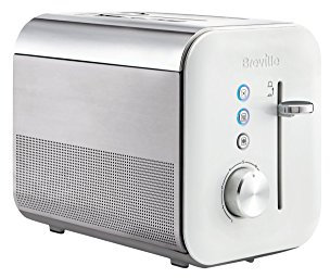 Breville - VTT676 - grille-pain 2 fentes - Collection ultra brillante - avec variateur de dorage et extraction facile - blanc