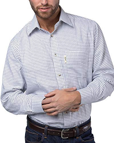 Rydale Mens Country Check Shirts (L, Market Day Dark Navy)