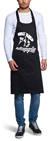 AUFTRAGSGRILLER - GRILLSCHÜRZE BBQ GRILL SCHÜRZE GRILLSPORT schwarz