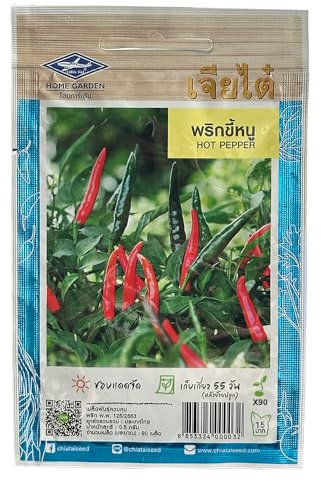 Piment Thai Extra Forts – Sachet de 90 Graines, Piments Thaïlandais CHIA TAI