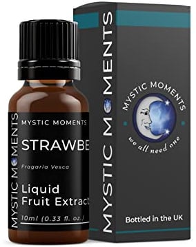 Mystic Moments | Strawberry - Liquid Fruit Extract 10ml | Perfect for Skin Care, Creams, Lotions and DIY beauty products Vegan GMO Free