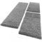 Paco Home Bettumrandung Läufer Shaggy Hochflor Langflor Teppich in Grau Läuferset 3Tlg., Grösse:2mal 70x140 1mal 70x250